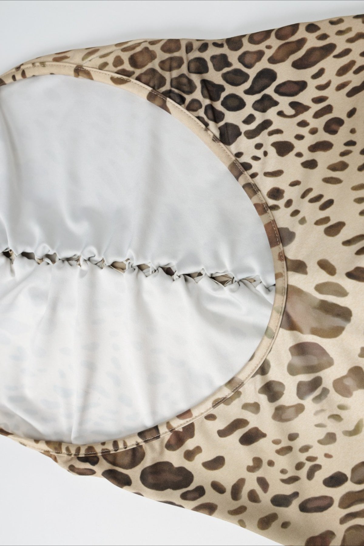 Halter Leopard Print Fitted Backless Asym Midi Dress