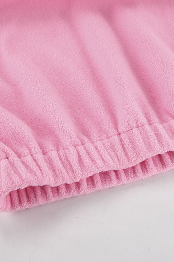 Sherpa Fleece Oversized Casual Sweatshirt