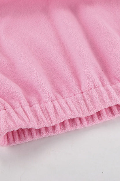 Sherpa Fleece Oversized Casual Sweatshirt