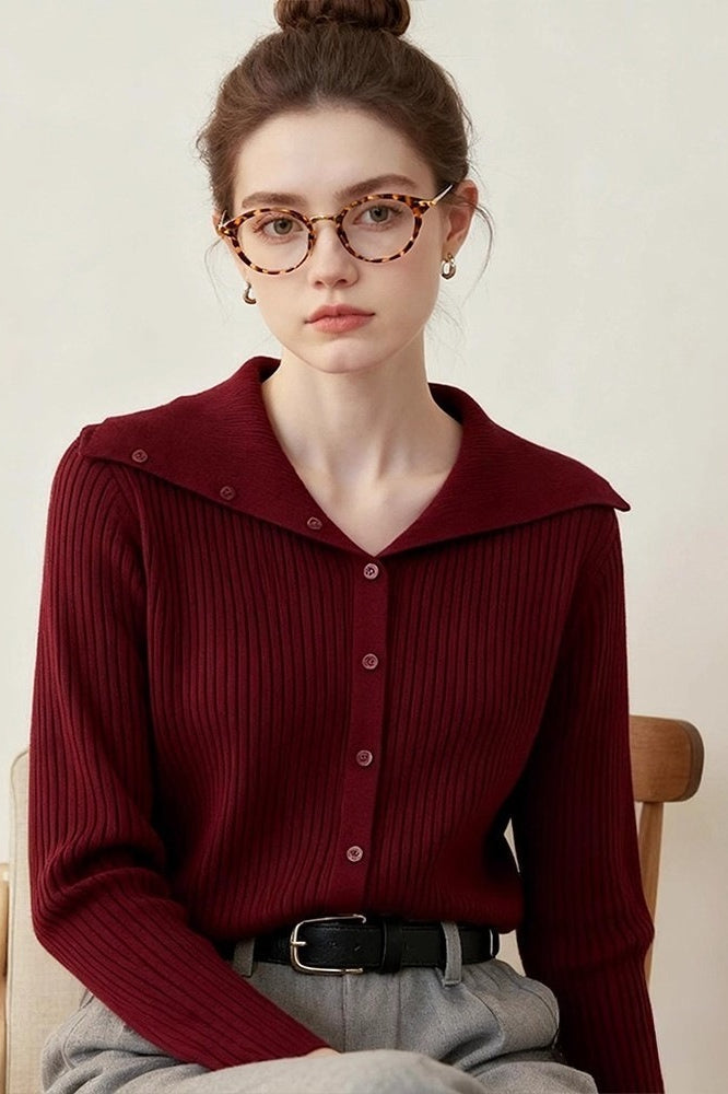 Slim Fit Shawl Collar Cardigan