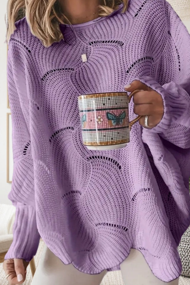 Loose Fit Crochet Sweater