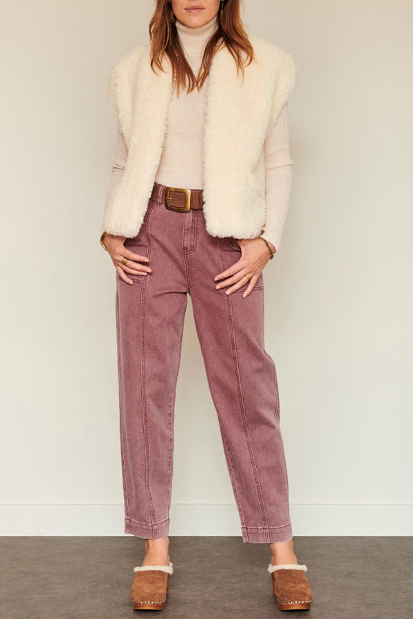 Faux fur vest