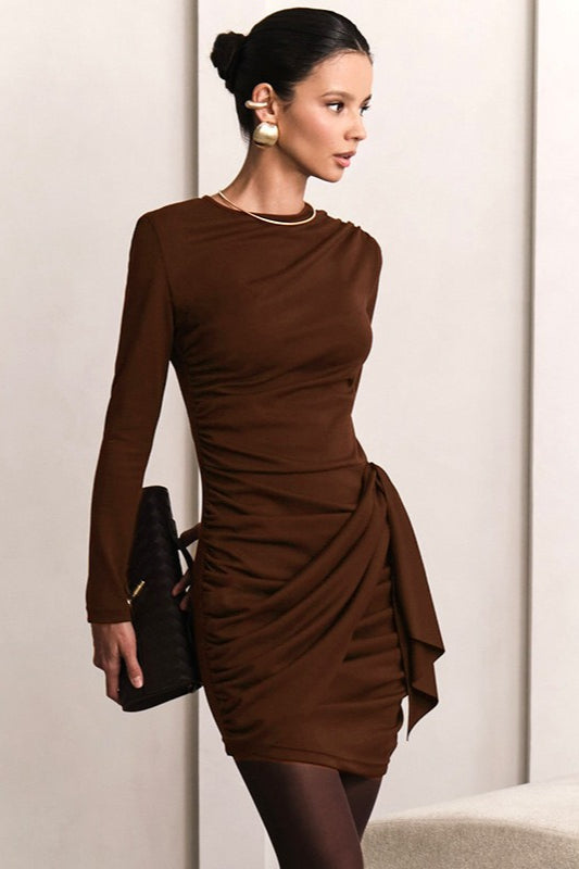 Shirred Bandage Bodycon Birthday Dress