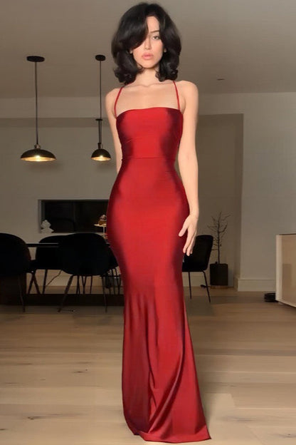 Spaghetti Strap Slim Bodycon Dress
