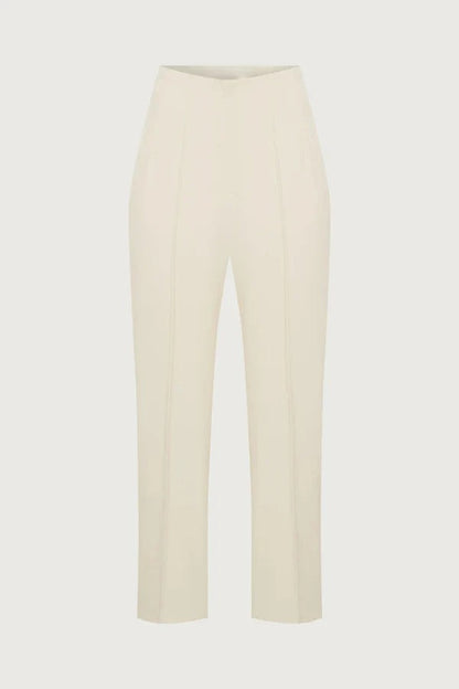 Exquisite and Fashionable High Waist Pocketed Straight Leg Pencil Pants