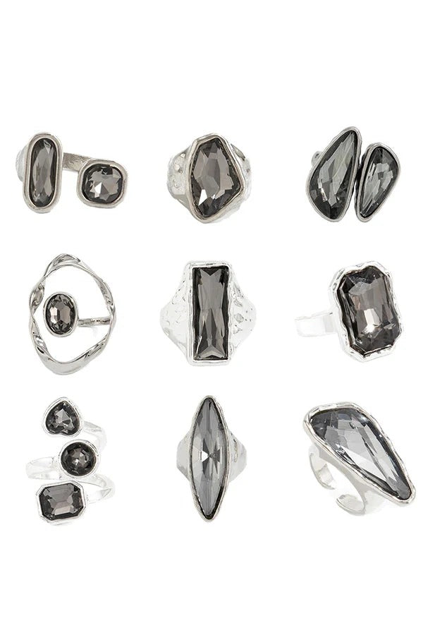 Geometric Square Metal-style Ring