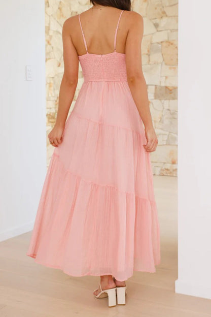 Patchwork Tie Back Flowy Boho Dress