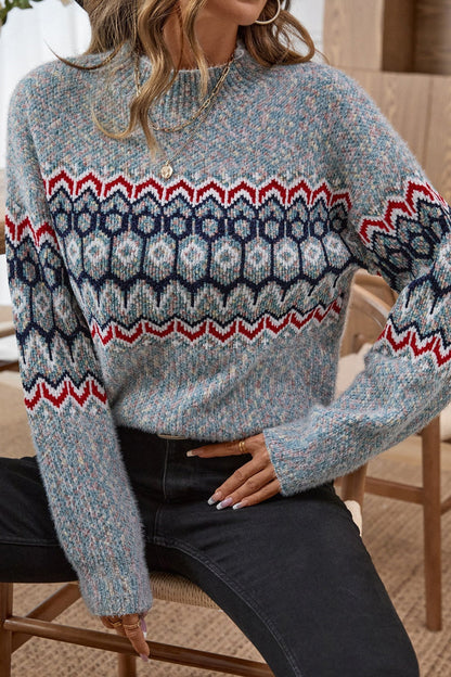 Chenille Knit Pullover Sweater