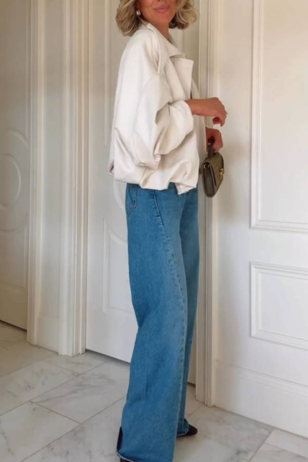 Jacket casual oversized long sleeve fashionable street style jacket