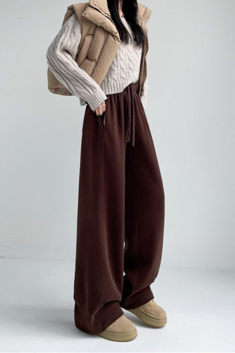 Plush Heavyweight Draped Knit Pants