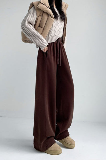 Plush Heavyweight Draped Knit Pants
