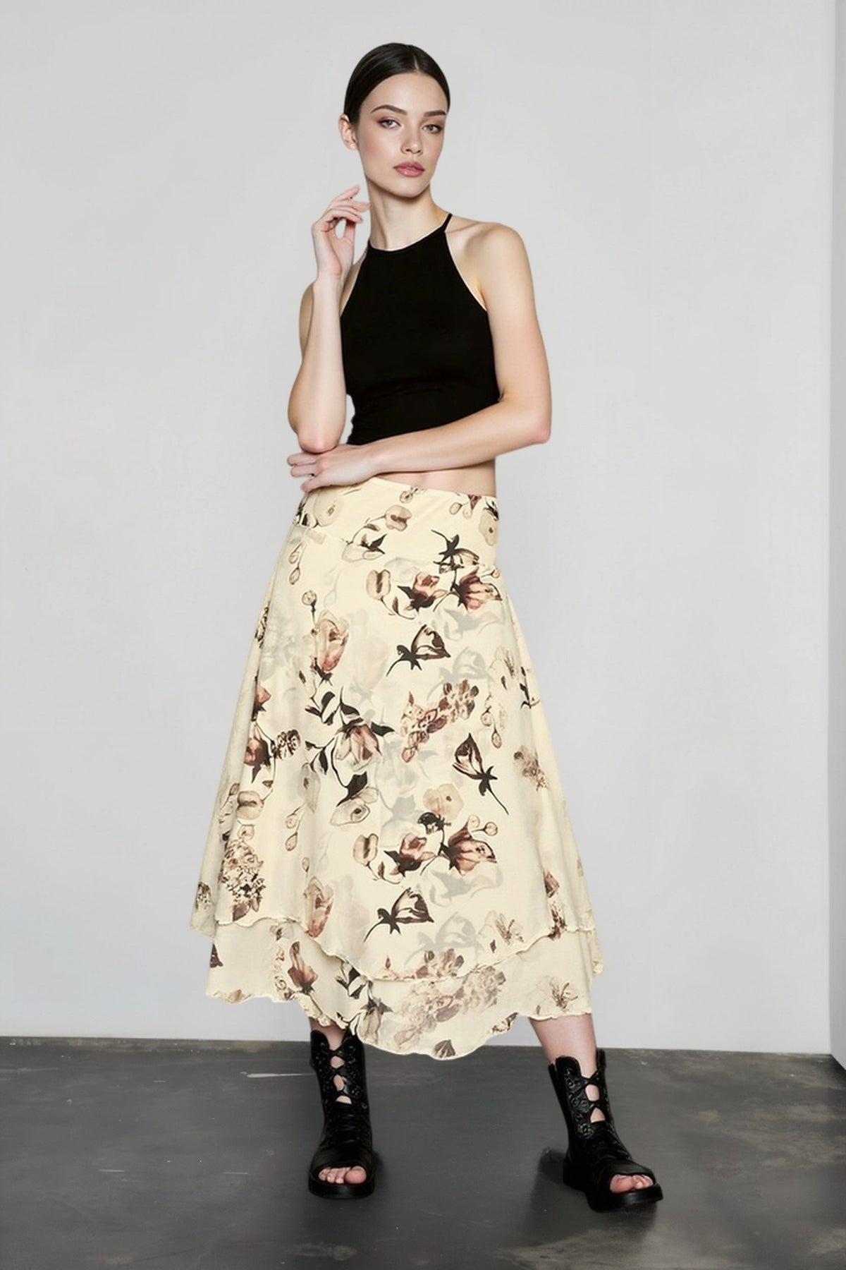 Sheer Mesh Lightweight Vacation Skirt