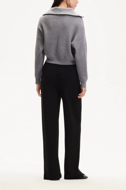 Short Cable Knit Pullover Sweater