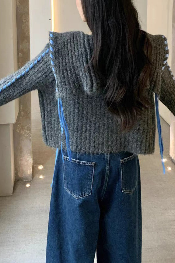 Handmade Knit Cardigan Sweater