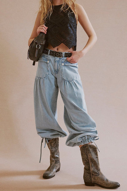 Mid Rise Tapered Vintage Relaxed Jeans
