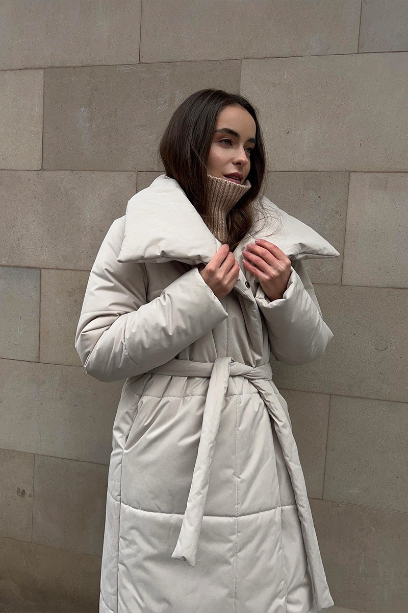 Cotton Padded Stand Collar Long Warm Loose Overcoat