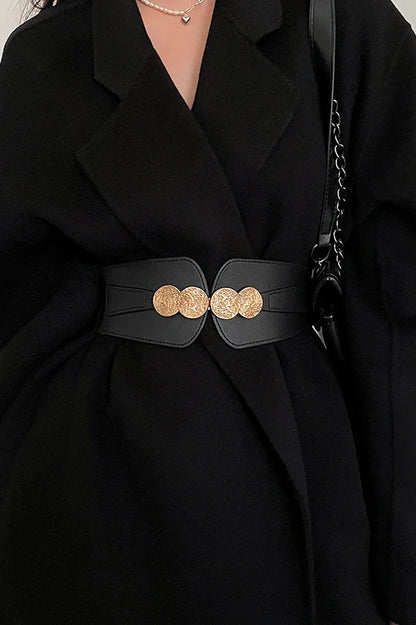 Retro All-match Wide Elastic Belt
