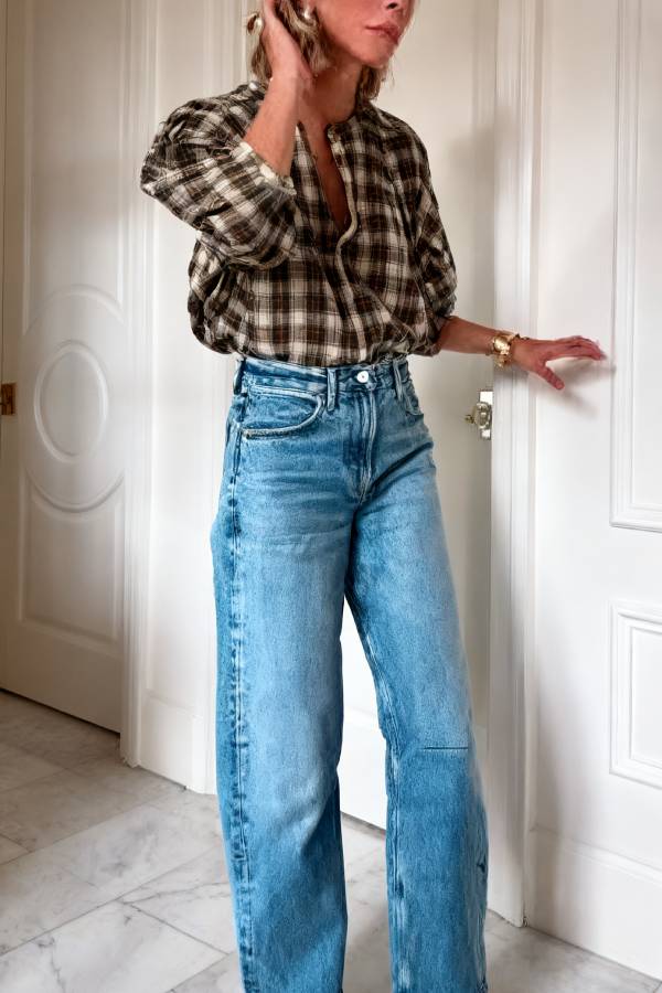 Balloon-Sleeve Top