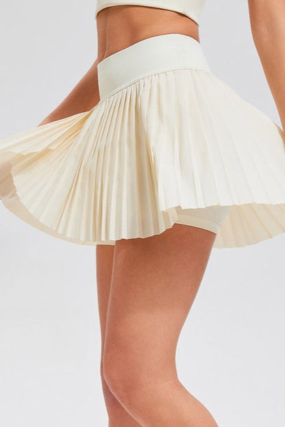 High Waist Tennis Pleated Quick Dry Mini Skort