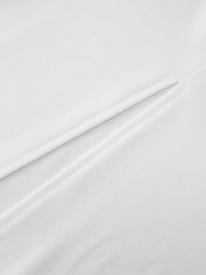 Strapless Horizontal Ruched Tier Bodice Column Maxi Gown