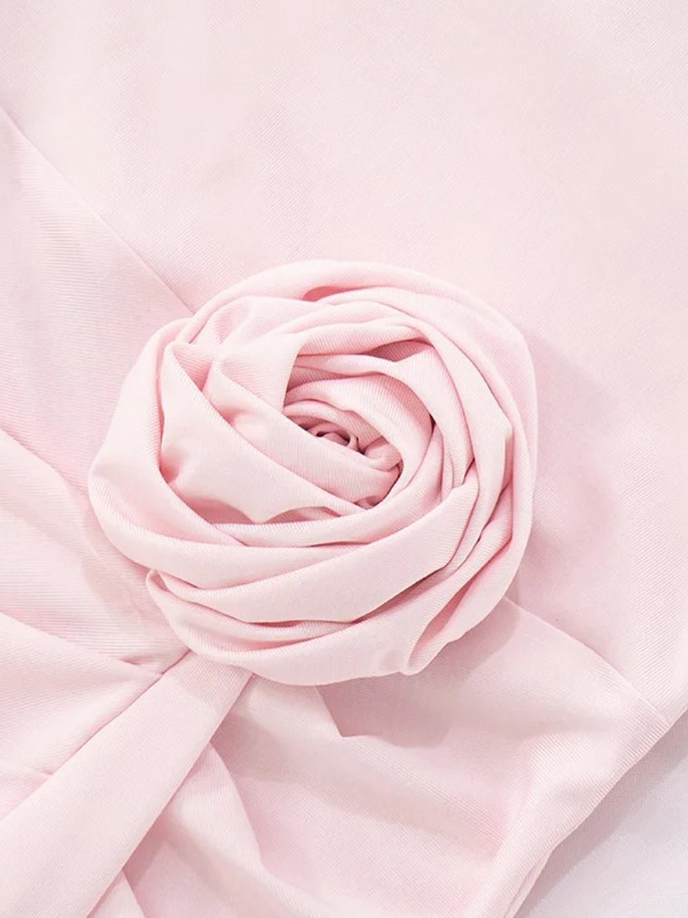 Strapless Rosette Waist Ruched Drape High Split Chiffon Cape Train Mermaid Maxi Gown