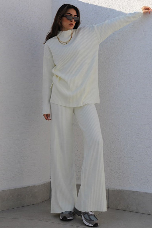 Chic High Neck Knit Sweater