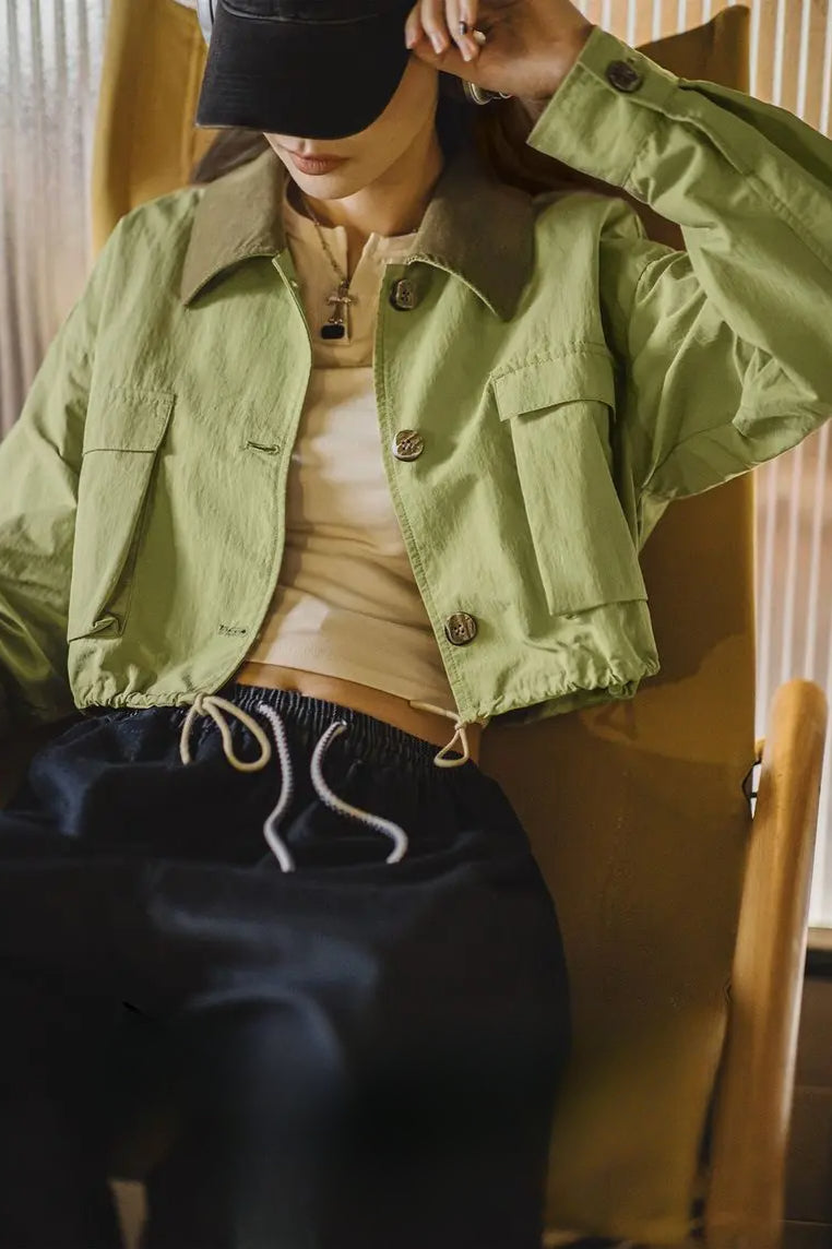 Corduroy Patchwork Safari Jacket