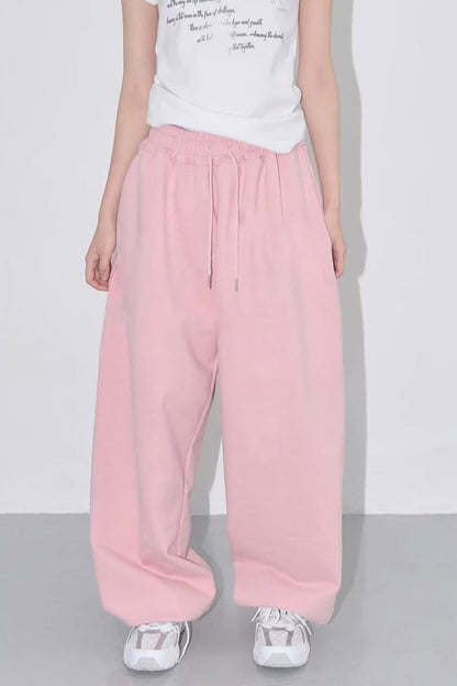 Relaxed Fit Solid Tone Lounge Knit Pants