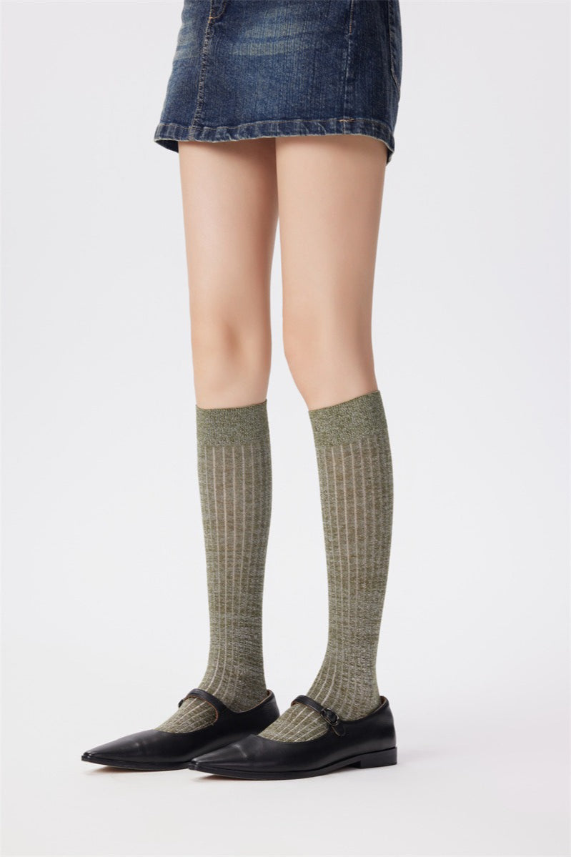 Sheer Mesh Breathable Knee High Socks