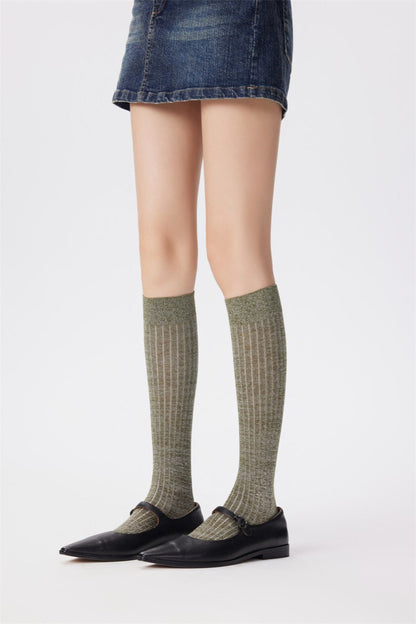 Sheer Mesh Breathable Knee High Socks