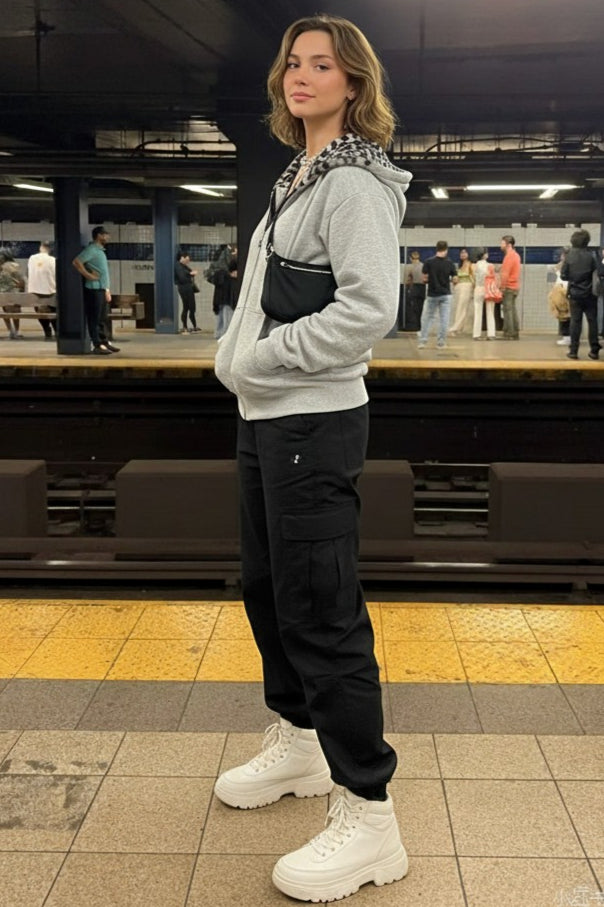Unisex Leopard Street Hoodie