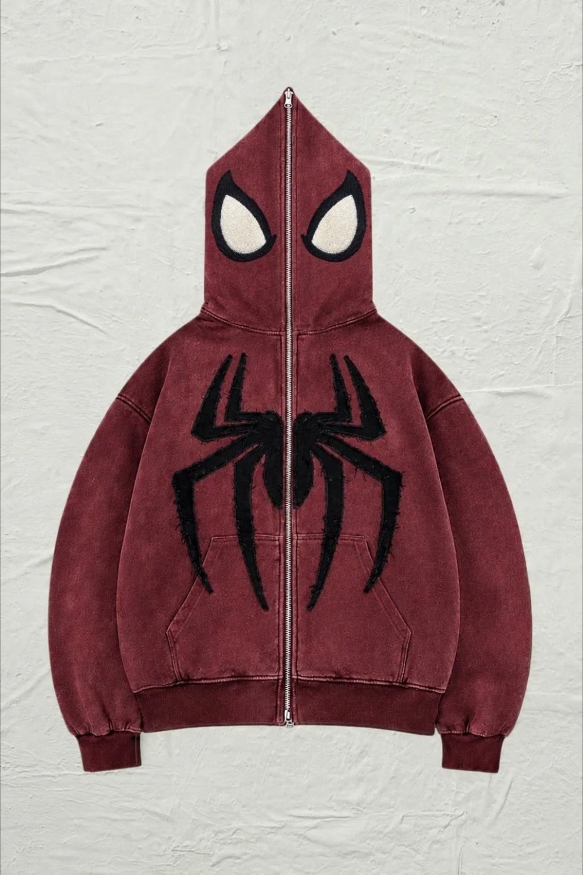 Spider Graphic Full Face Zip Hoodie