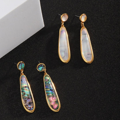 Abalone Teardrop Earrings