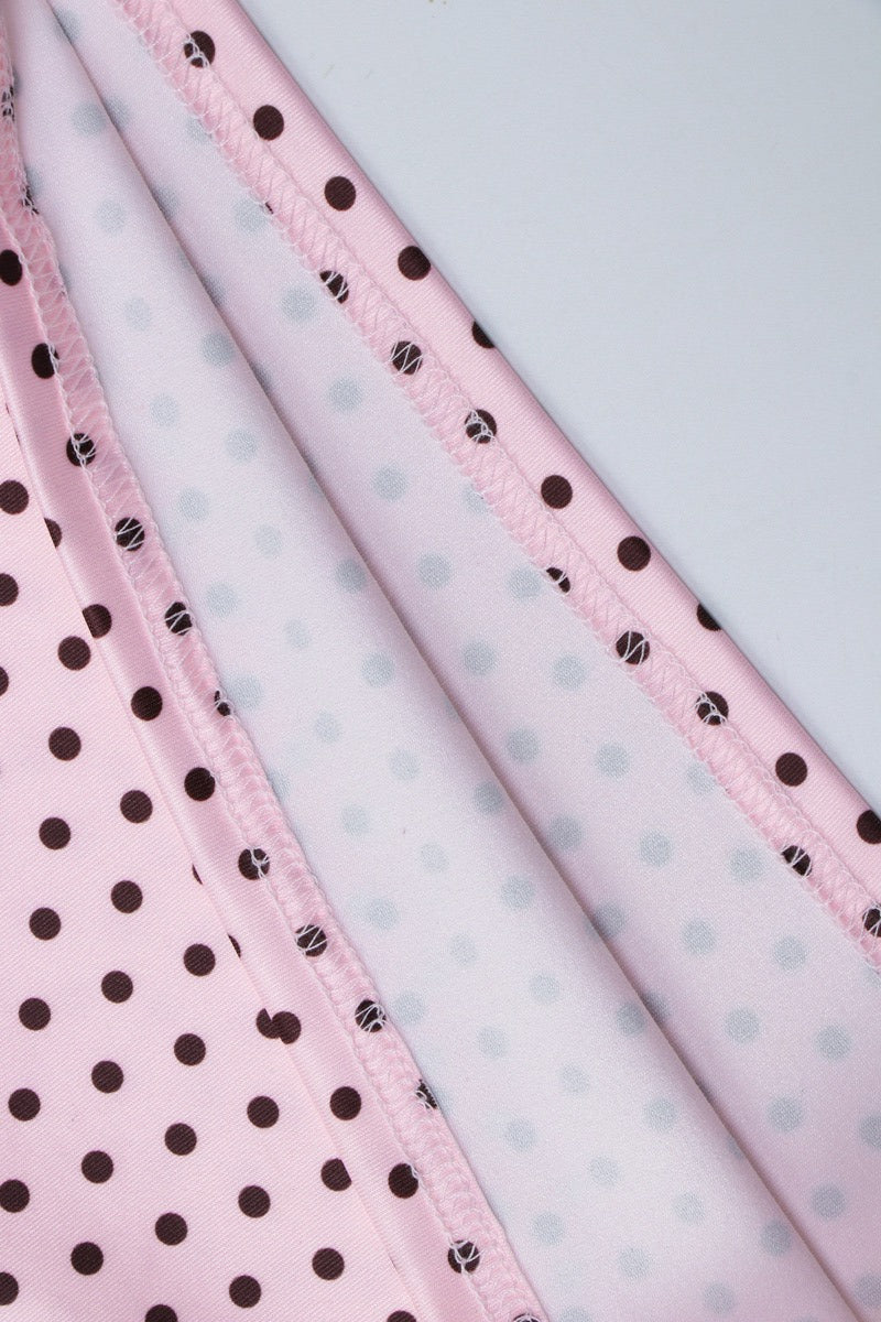 Cute Polka Dot Bow Detail Cami