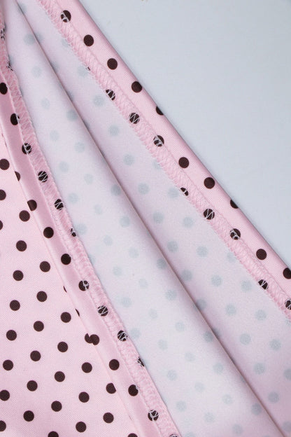Cute Polka Dot Bow Detail Cami