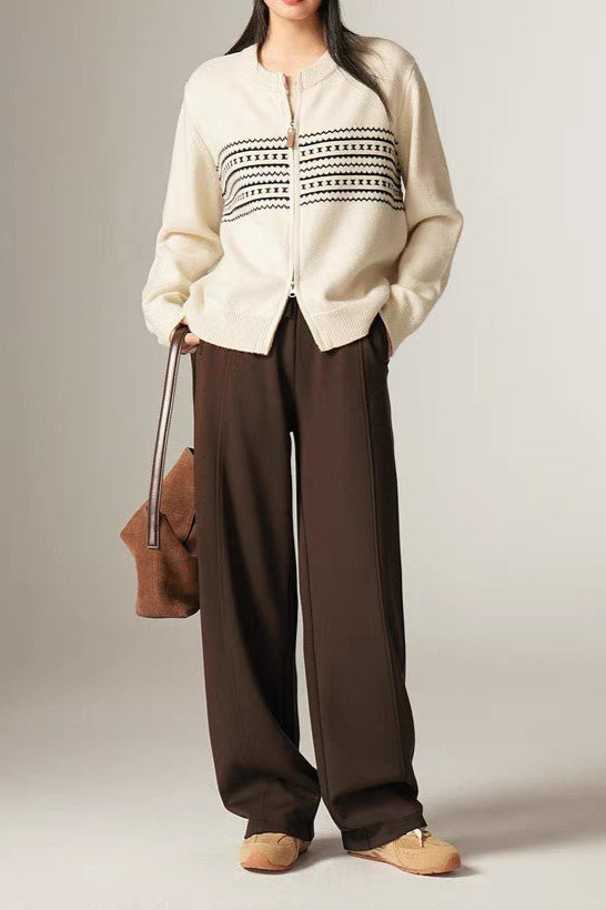 Vintage Jacquard Knit Sweater