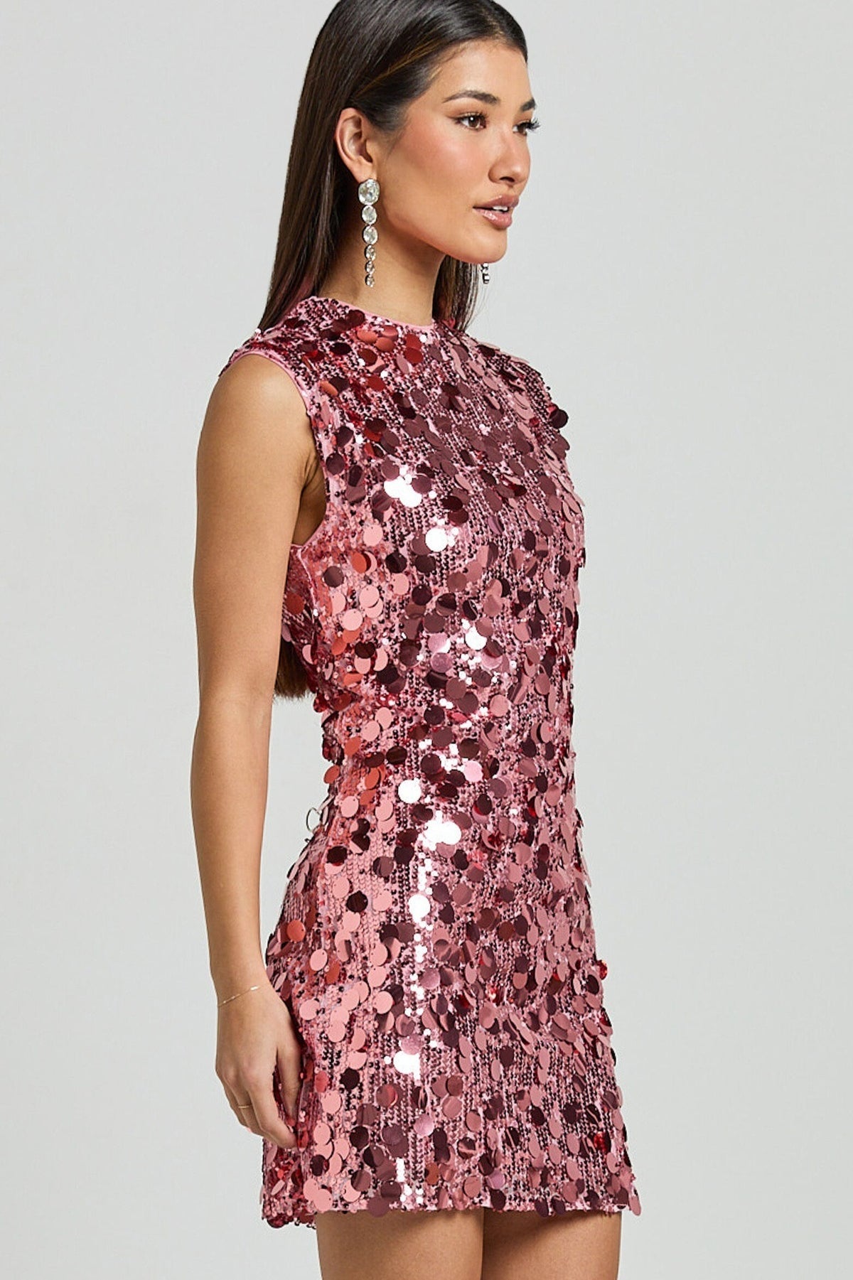 Sleeveless Slim Party Sequin Dress