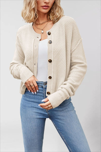 Single Breasted Knit Sweater