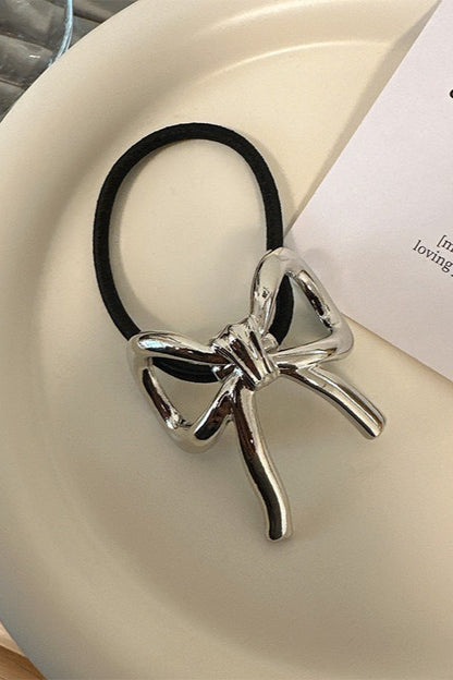 Geometric High-Stretch Metal Accent Hair Cuff
