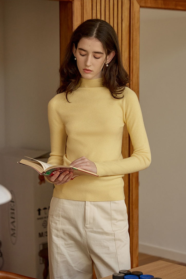 Thermal Slim Long Sleeve Knit Top
