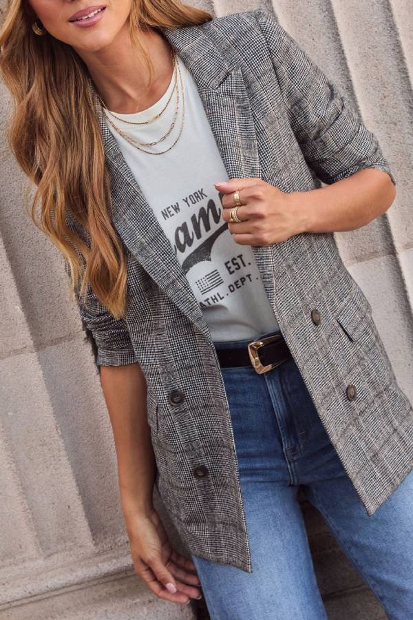 Helen Plaid Blazer