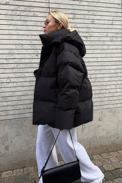 Relaxed Fit Quilted Longline Coat