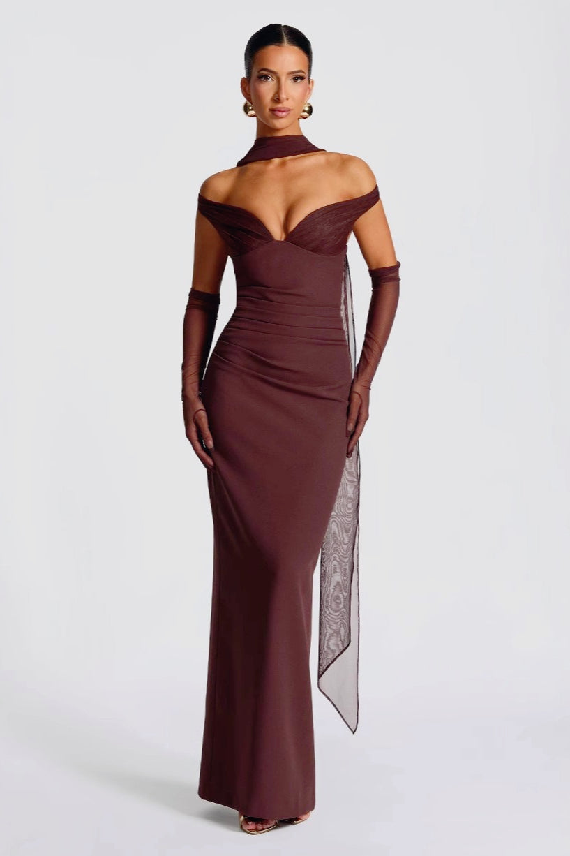 Stretch Off-Shoulder Bodycon Birthday Dress