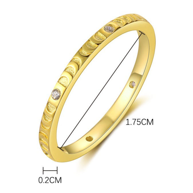 Sterling Silver Square Geometric Zirconia Ring