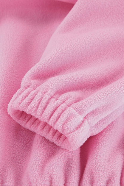 Sherpa Fleece Oversized Casual Sweatshirt