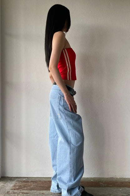 Street Vintage Distressed Flare Jeans