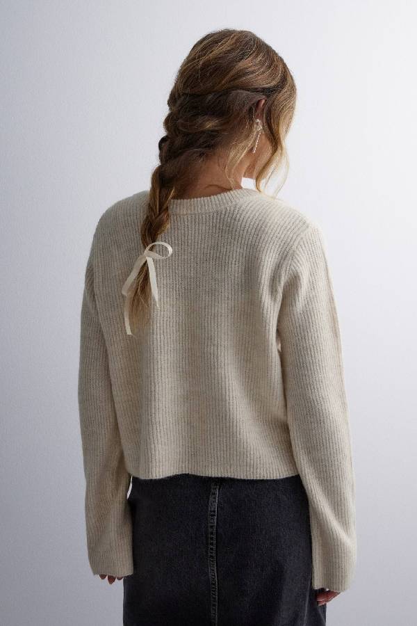 PCSILLY LS REV TIE KNIT NOOS BC