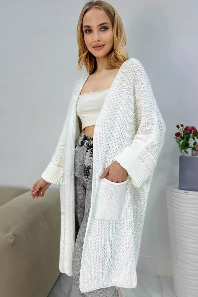 Oversized Long Knit Cardigan