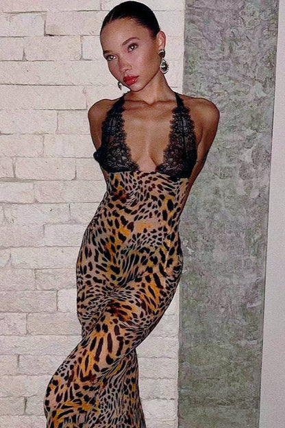 Printed Bodycon Slip Dress