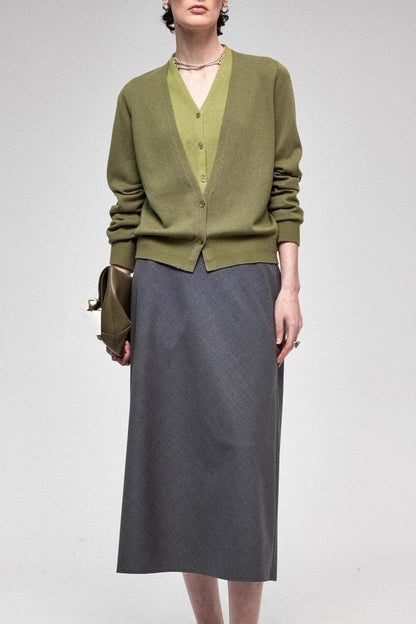 Two-in-One Pure Wool Knit Top